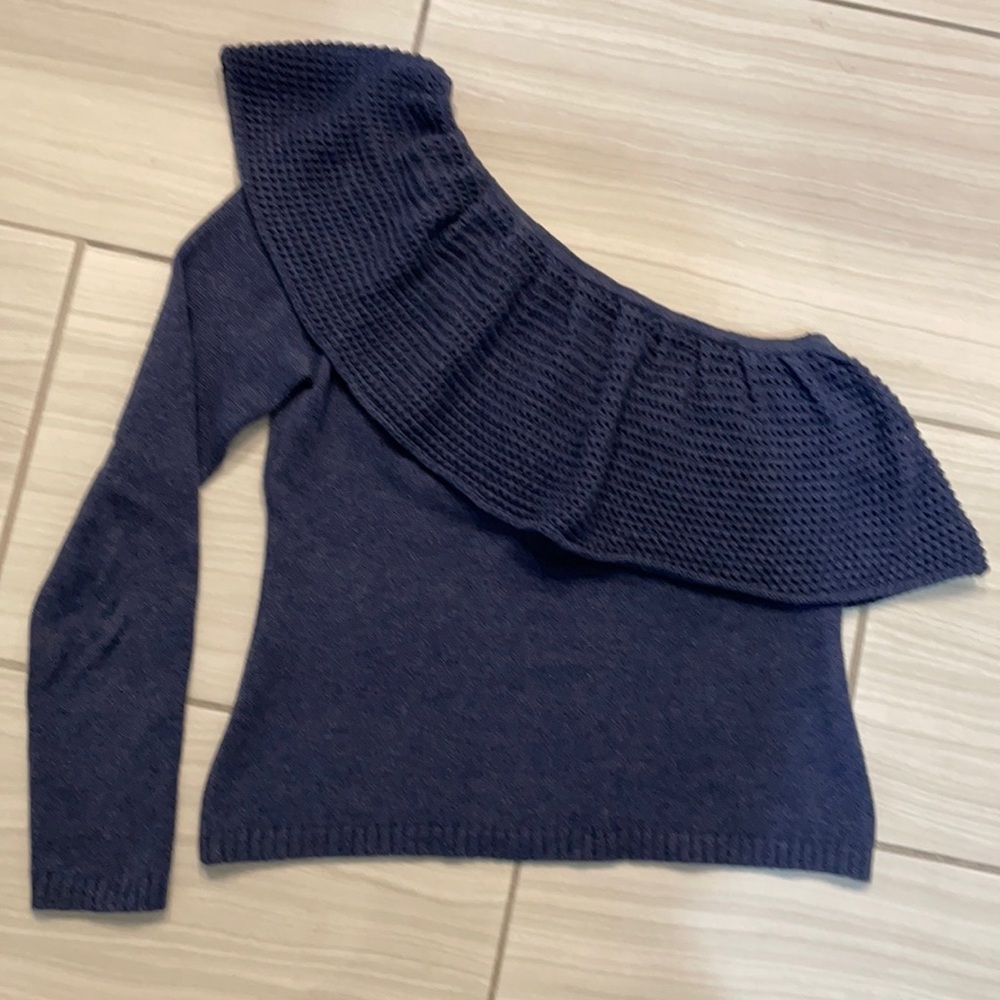 Rare find. One shoulder designer sweater.